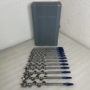 Juego de brocas de mano vintage de 13 piezas Craftsman en caja con estuche **TAL CUAL - Imagen 1 de 17