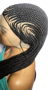 Braided Wig. Banana Cornrow Braids. Full Lace with Baby Hair. Lemonade Braids - Picture 1 of 12