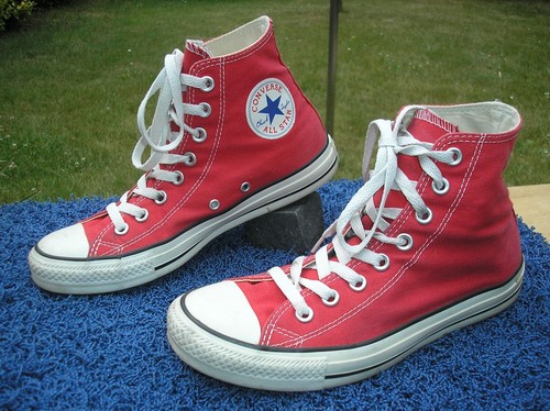 Sneakers originali Converse Chucks HI numero 39 5 rosse!!!