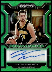 2022 Panini Prizm Draft Picks #CP-JBO Jordan Bohannon Penmanship Green Auto E1 - Bild 1 von 2