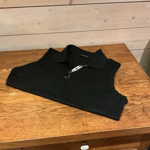 Tahari Ladies Large Black Shirt/Tennis Style Dress Preppy Golf Classic - Picture 1 of 5