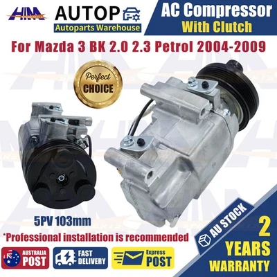 Air Con A/C AC Compressor for Mazda Mazda3 BK 2.3L Petrol L3-VE 07/2006-03/2009 - image 1 of 4