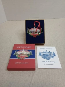 Casa Mount Vernon 2018 3D adorno de Navidad en caja con papeleo - Imagen 1 de 2