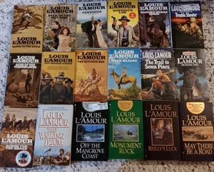 Lot Of 18 Vintage Louis L’amour Paperback Westerns Sacketts Lamour NO DUPLICATES - Imagen 1 de 19