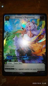 Grand Archive GATCG P25 EN-017 Journey's Beginning Foil PR HVN Action Tamer - Picture 1 of 2