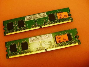 Dell XPS 400 M378T3354CZ0-CD5 DDR2 512MB (2 x256MB) PC2-4200 533Mhz Memory - Picture 1 of 5