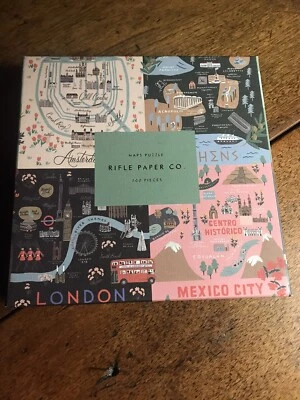 Rompecabezas Rifle Paper Co Mapas 500 piezas Londres Venecia Atenas Tokio LA Completo Foto 1 de 3
