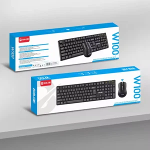 KIT TASTIERA E MOUSE layout ITALIANO WIFI W100 WIRELESS - Picture 1 of 4