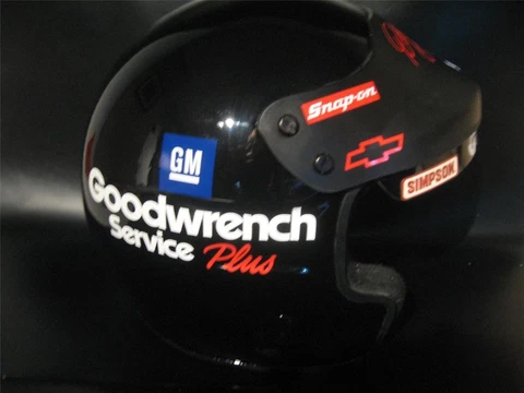 1998 DALE EARNHARDT SR 3 NASCAR GOODWRENCH HELMET REPLICA 1:1 DECALS STICKERS Cover