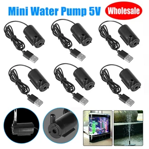 Lote Mini Bomba de Agua Cable Silencio USB 5V Bomba de Agua Sumergible Tanque Fuente Herramienta - Imagen 1 de 9