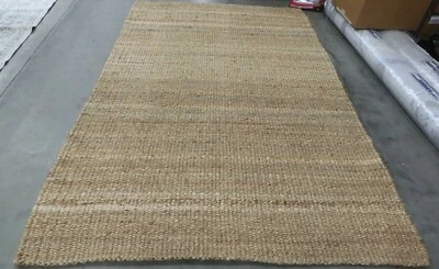 NATURAL 6' X 9' Pulled Threads Rug, Reduced Price 1172626663 NF732A-6 - Image 1 of 4