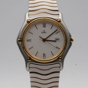 Ebel Men's Watch 4 Steel /750 Gold 34MM Sport Classique Top State Quartz 183909 - Picture 1 of 9