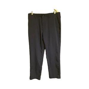 BCG Mens Athletic Dress Pants 36x30 Navy Blue Polyester - Picture 1 of 7