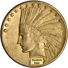 US Gold $10 Indian Head Eagle - VF Condition - Random Date 