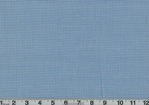 1 Yard Fabric Blue Gingham 44" Wide Vintage 1960s 70s Farmhouse - Picture 1 of 1