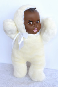 14" Vintage Atlanta Novelty Black/African American Musical GERBER Baby Doll  (V)