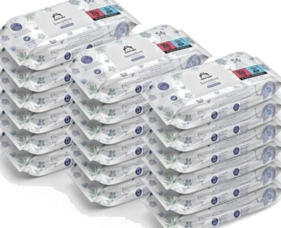 Mama Bear Sensitive Unscented Baby Wipes,1008 Count 18,Packs of 56