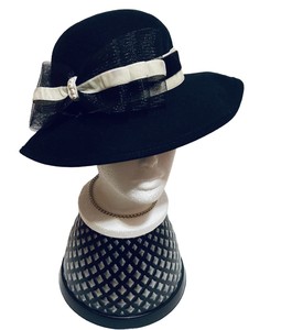 Church Black 100% Wool Vintage Hats for 