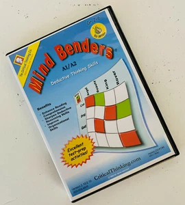 MIND BENDERS By Critical Thinking Deductive Thinking Skills for MAC & PC A1/A2 - Picture 1 of 3