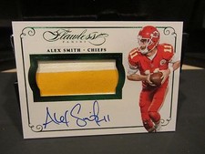 Panini Flawless On Card Autograph Game Worn Jersey Chiefs Alex Smith 2/5 2016