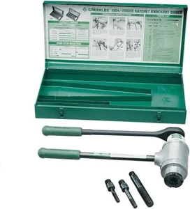 GREENLEE Basic High Leverage Ratchet Driver with Three Studs and Case  1904 - Picture 1 of 4