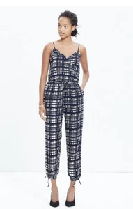 Madewell Small Jumpsuit Sleeveless Faux-wrap Polyester  - Picture 1 of 7