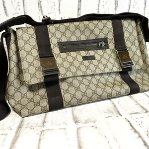 GUCCI Messenger bag Crossbody PVC Leather GG Authentic from Japan - Picture 1 of 21