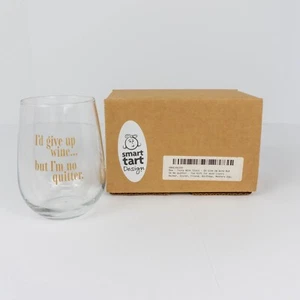 Funny Wine Glass Smart Tart Design 17oz for Wine Lovers Mother Sister Friend - Picture 1 of 4