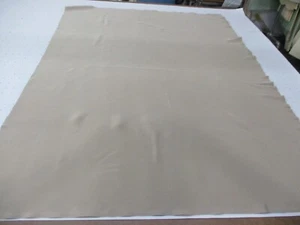 Tan Beige Silk/Lycra Stretch 4-Ply Crepe Luxury Fabric Remnant 33" L x 44" W - Picture 1 of 12