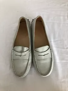 Mocassins souples Tod's à picots cuir gris/vert très pâle P.37 Italien - Imagen 1 de 12
