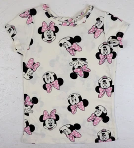 Girls Minnie Mouse T-shirt Size 6 All Over Print Disney - Picture 1 of 7