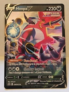 Holo Hoopa V SWSH176 Espada y Escudo Promo Pokemon Juego de Cartas Coleccionables - Imagen 1 de 2