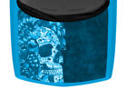 Sugar Skull Day Of The Dead Ice Blue Truck Hood Wrap Vinyl Car Graphic Decal