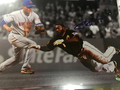 Josh Harrison signed autographed 8x10 photo Pittsburgh Pirates Detroit TSE coa - Image 1 of 4