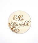 Baby arrival name plaque | new baby sign| boho nursery sign | newborn sign