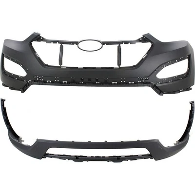 Pair Bumper Cover Fascias Set of 2 Front Upper for Hyundai Santa Fe Sport 13-16 Foto 1 de 4