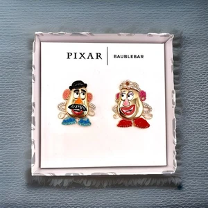 Disney Authentic Baublebar Stud Earrings- Mr. & Mrs. Potatohead Mismatched Set - Picture 1 of 1