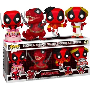 Funko Pop Marvel Deadpool 30th Anniversary Pop! Vinyl Figure 4-Pack Special Edit - Bild 1 von 1