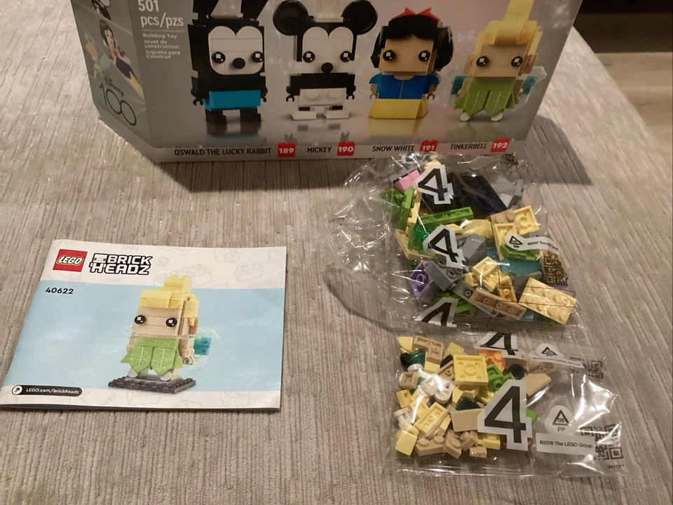 LEGO BRICKHEADZ: Tinkerbell Only (from Disney 100th Celebration 40622) Sealed - Image 1 of 1