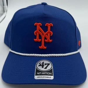 New York Mets Hat Cap Snapback Blue Rope Trim 47 Hitch MLB Baseball - Picture 1 of 3