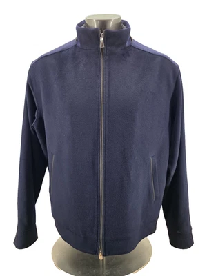 Peter Millar Men's Wool Cashmere Bomber Jacket Size Extra Large  Navy Blue Nice! - Image 1 of 4