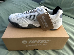 Hi-Tec M550 Indoor Court /Squash/Racquetball Men's Shoes Size 10 (9.5) White NIB - Picture 1 of 6