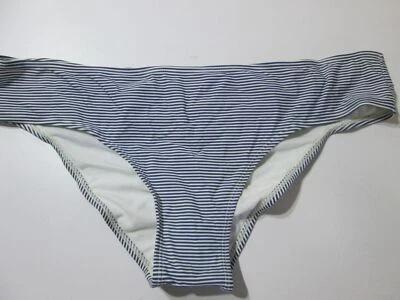 NWT Xhilaration Womens Size XL Bikini Bottom Navy/White Cheeky Ruched Back Swim - Image 1 of 4