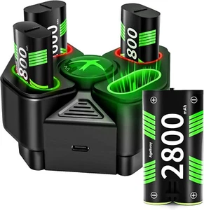 Rechargeable Battery Pack for Xbox Controller, 4 x 6720mWh USB Rechargeable Xbox - Picture 1 of 8