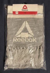 Reebok Light Gray Unisex Rally Tasseled Scarf - NIP - Picture 1 of 2