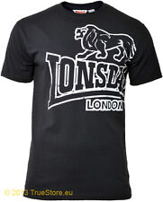 Lonsdale Langsett T-Shirt Tee Farbe Black Größe S