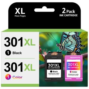 Drucker Patronen für HP 301 XL Deskjet 1050 2540 2050 A 3050 Envy 4500 4504 5530 - Bild 1 von 10