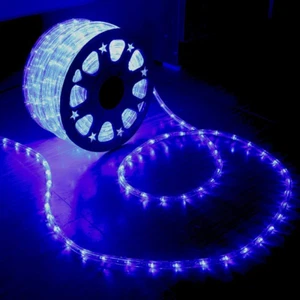 100Ft LED Rope Lights,720Led Blue Rope Lights Outdoor,Waterproof Rope Led Lights - Picture 1 of 12