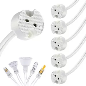 10x 12V Lampen Fassung universal für G4 MR16 GU5.3 MR11 GU4 Sockel Adapter Kabel - Bild 1 von 8