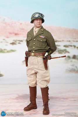 DID 1/6 A80164 SEGUNDA GUERRA MUNDIAL General del Ejército de Estados Unidos George Patton Jr. Sin usar, en caja Nuevo EE. UU. Foto 1 de 4